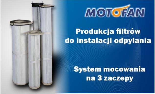 FILTRY PATRONOWE TYPU QUICK-FIX 3 MONTOWANE W INSTALACJACH DONALDSON SERIA 324 H=600 MM