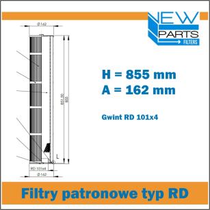 NewParts Patronowy filtr powietrza MF50008