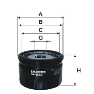 Filtron Filtr oleju OP 643/3