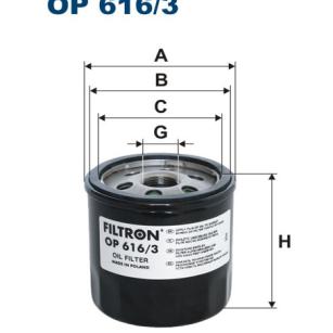 Filtron Filtr oleju OP 616/3