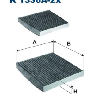 Filtron Filtr kabinowy (przeciwpyłkowy) K 1336A-2x