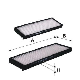 Filtron Filtr kabinowy (przeciwpyłkowy) K 1304-2x