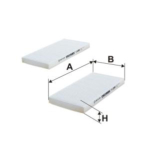 Filtron Filtr kabinowy (przeciwpyłkowy) K 1289-2x