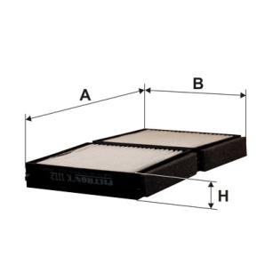 Filtron Filtr kabinowy (przeciwpyłkowy) K 1112-2x