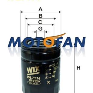 Wix Filters Europe Filtr oleju WL7114