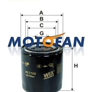 Wix Filters Europe Filtr oleju WL7108