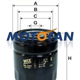 Wix Filters Europe Filtr oleju WL7097