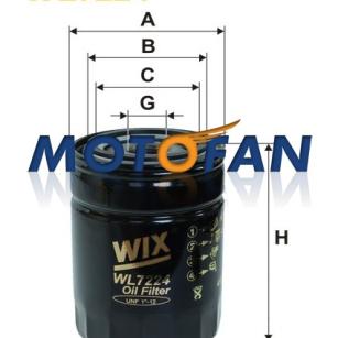 Wix Filters Europe Filtr oleju WL7224