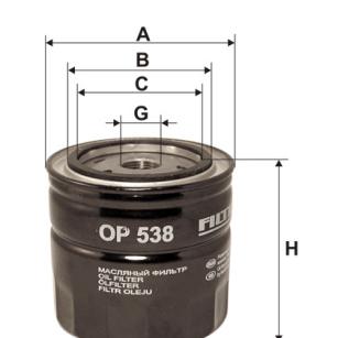 Filtron Filtr oleju OP 538