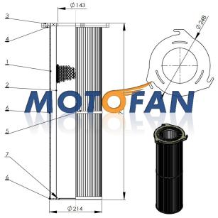 NewParts Patronowy filtr powietrza MF51001