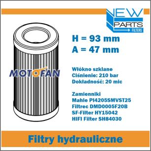 NewParts Filtr hydrauliczny zamiennik HY15042 SH84030 DMD0005F20B MF71088/3