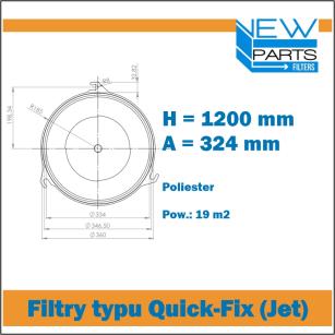 NewParts Patronowy filtr powietrza MF50207