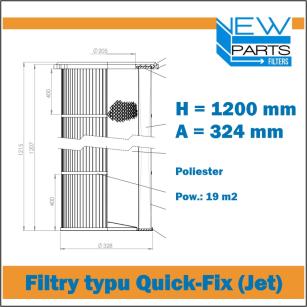 NewParts Patronowy filtr powietrza MF50207