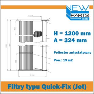 NewParts Patronowy filtr powietrza MF50207/1