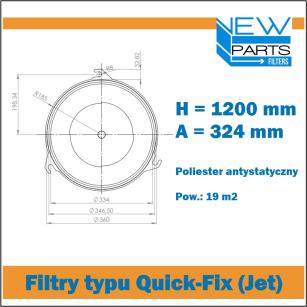 NewParts Patronowy filtr powietrza MF50207/1