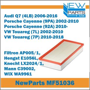 NewParts Filtr powietrza MF51036